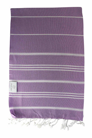 Plush Yarn Turkish Made Hand Towel, 100% Authentic Premium Turkish Cotton 60cm x 90cm (Lilac)
